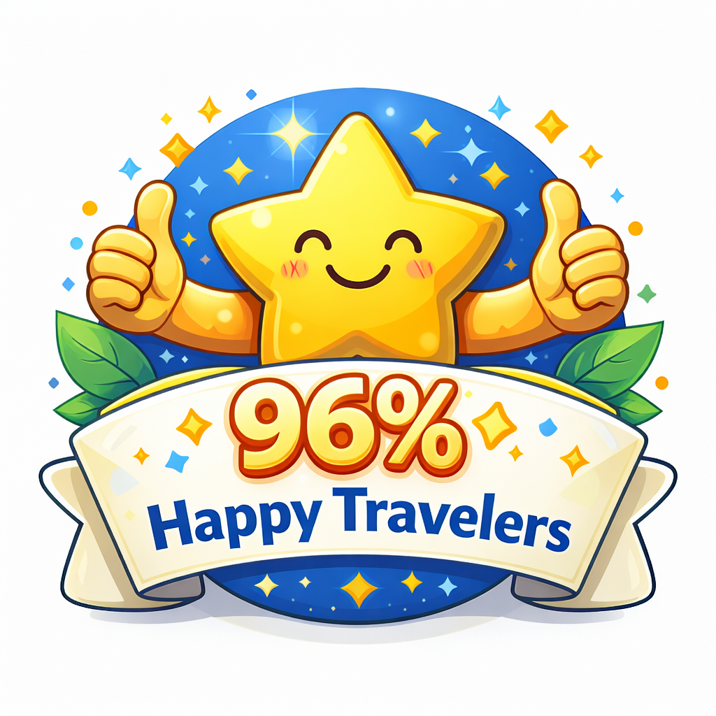 96% happy travelers