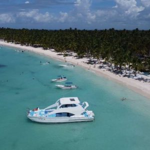 From Punta Cana: Saona and Mano Juan Day Trip by Catamaran
